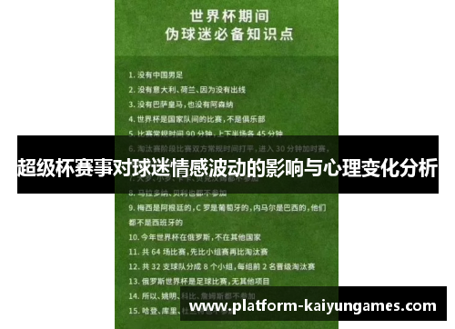 超级杯赛事对球迷情感波动的影响与心理变化分析